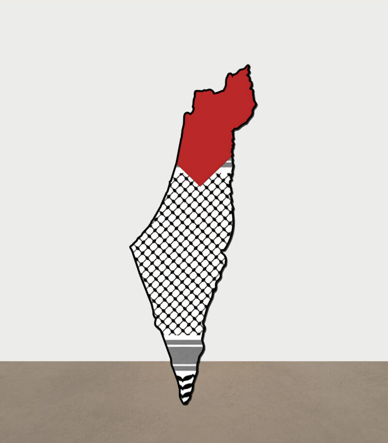 Palestine Map MDF Badges